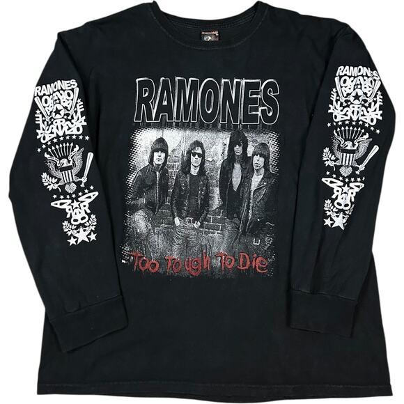 Ramones Vintage Rare AOP Band Tee Long Sleeve - Picture 1 of 4